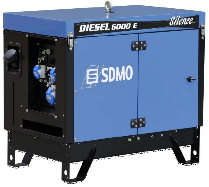 Дизельный генератор SDMO DIESEL 6000 E AVR SILENCE с АВР