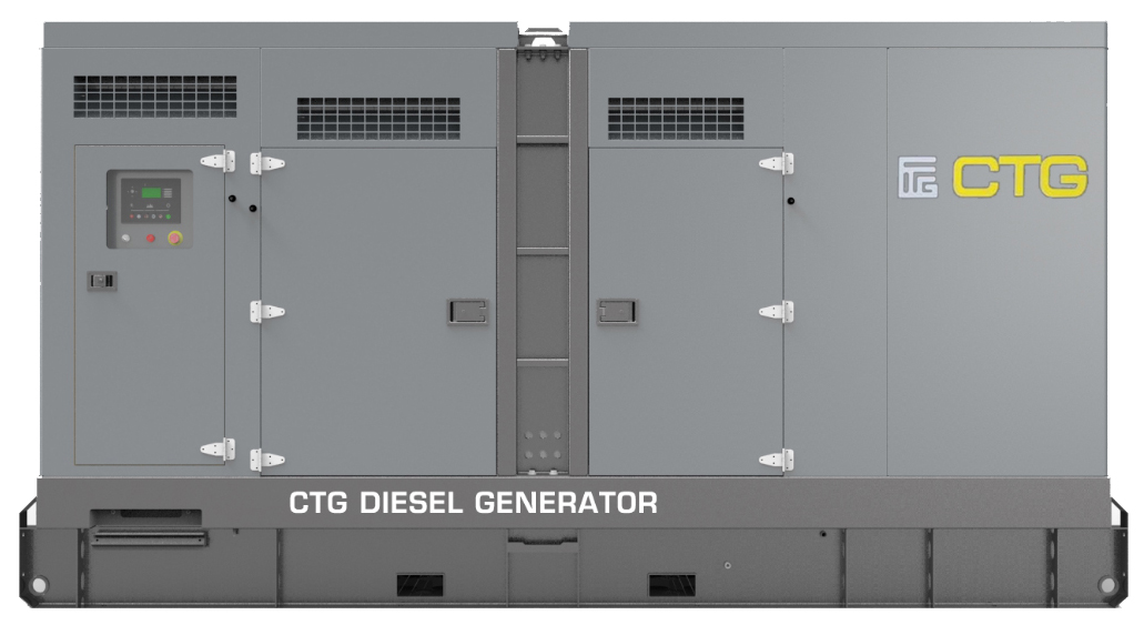 Дизельный генератор CTG 500D в кожухе с АВР