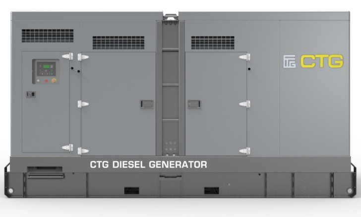 Дизельный генератор CTG 500C в кожухе с АВР