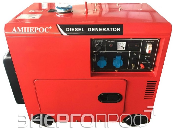 Дизельный генератор АМПЕРОС LDG 8500 S