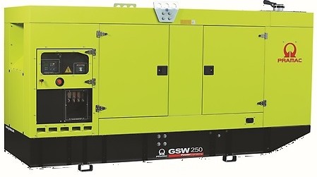 Дизельный генератор Pramac GSW 250 P в кожухе