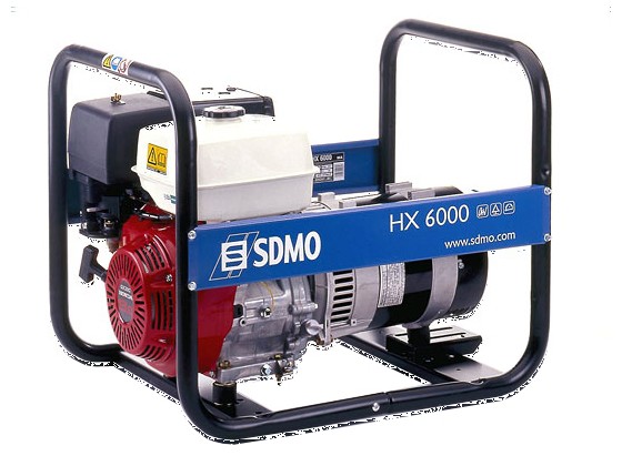 Бензиновый генератор SDMO HX 6000 C (HX 6000 S)