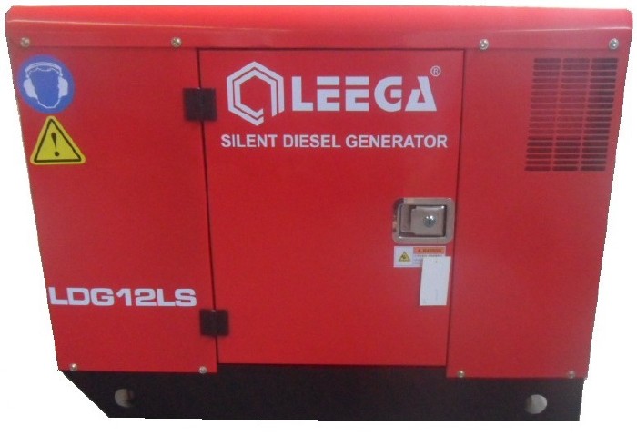 Дизельный генератор Leega LDG12 LS 3 фазы в кожухе с АВР